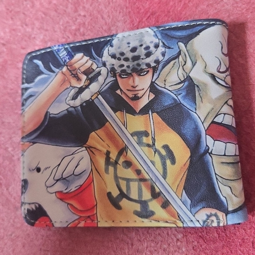 New Trafalgar law one piece anime manga leather wallet